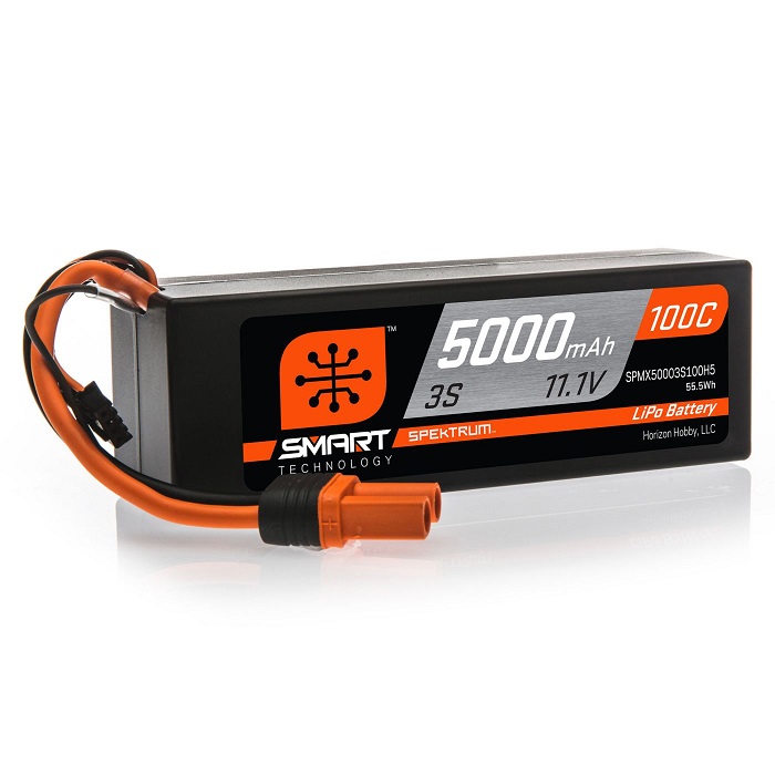 Spektrum 14.8V 5000mAh 4S 100C Smart LiPo IC5 